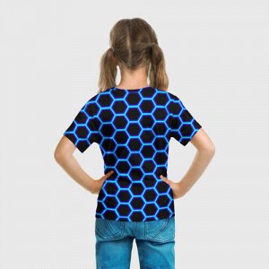 Детская футболка 3D «GALE NEON BRAWL STARS»