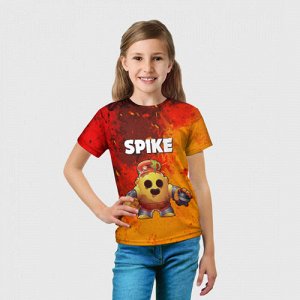 Детская футболка 3D «Brawl Stars Spike Robot»