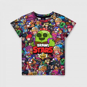 Детская футболка 3D «BRAWL STARS:SPIKE»