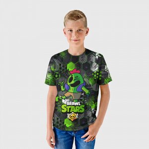 Детская футболка 3D «Спайк brawl stars Spike»