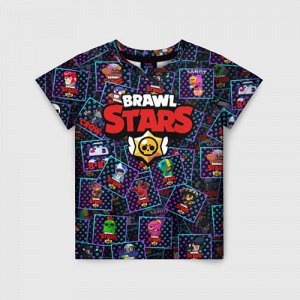 Детская футболка 3D «BRAWL STARS ПЕРСОНАЖИ»