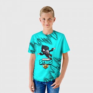 Детская футболка 3D «Brawl Stars CROW »