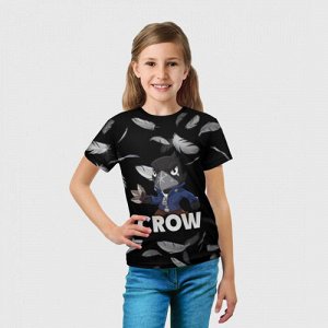 Детская футболка 3D «Brawl Stars CROW»