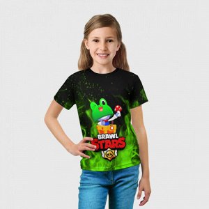 Детская футболка 3D «BRAWL STARS CARL LEONARD»