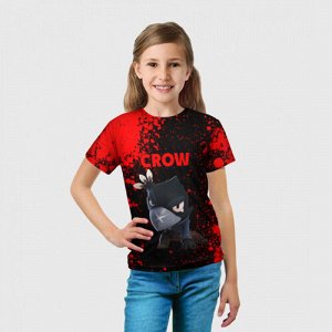 Детская футболка 3D «Brawl Stars CROW»