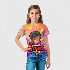 Детская футболка 3D «Brawl Stars - Jessie»