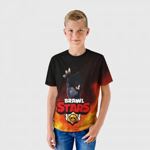 Детская футболка 3D «Brawl Stars - Crow»