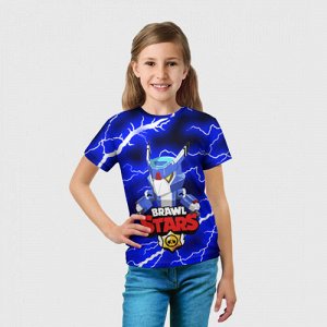 Детская футболка 3D « BRAWL STARS MECHA CROW»