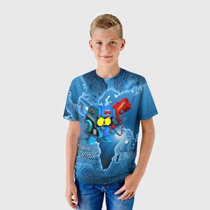 Детская футболка 3D «BRAWL STARS "8-BIT"»
