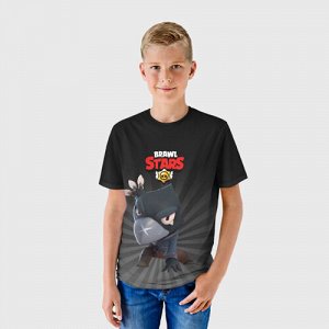 Детская футболка 3D «Brawl Stars Crow»