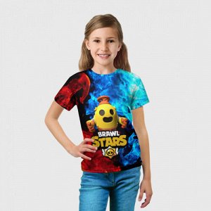 Детская футболка 3D «Brawl Stars Robot Spike»