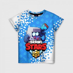 Детская футболка 3D «BRAWL STARS 8-BIT PIXEL»