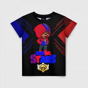 Детская футболка 3D «BRAWL STARS х LEON STYLE»