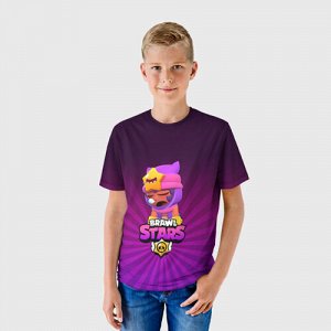 Детская футболка 3D «brawl stars sandy»