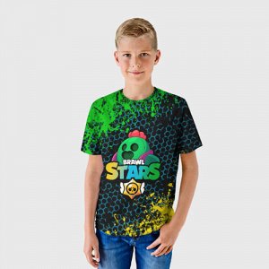 Детская футболка 3D «Spike Brawl Stars»