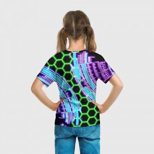 Детская футболка 3D «Brawl Stars | Neon»
