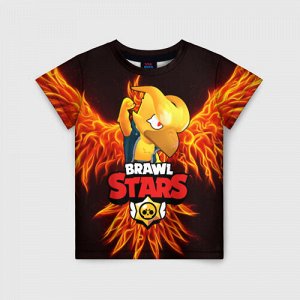 Детская футболка 3D «BRAWL STARS CROW | ВОРОН»