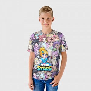 Детская футболка 3D «BrawlStars Girls (Oko)»