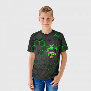 Детская футболка 3D «Brawl Stars Virus 8-Bit»