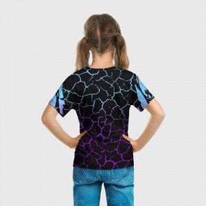 Детская футболка 3D «Brawl stars leon bibi.»