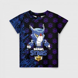 Детская футболка 3D «BRAWL STARS MECHA CROW.»
