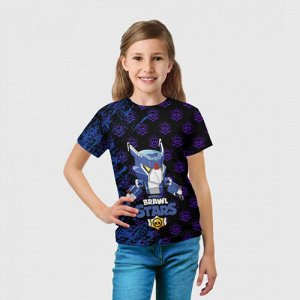 Детская футболка 3D «BRAWL STARS MECHA CROW.»
