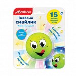 Веселый Смайлик Зеленый 15 песенок мелодий звуков