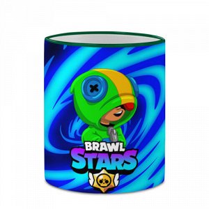 VseMaykiRu Кружка с полной запечаткой «BRAWL STARS LEON»