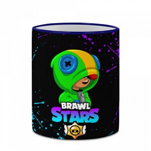 Кружка с полной запечаткой «BRAWL STARS LEON SHARK»