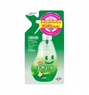 JP/ Lion Look Mamepika Toilet Cleaner Refill Чистящий гель д/туалета, аромат Яблока, сменный блок, 190мл