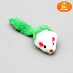 Игрушка для кошек &quot;Малая мышь&quot; двухцветная, микс цветов