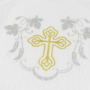 Сорочка крестильная интерлок 0787200101 для новорожденного