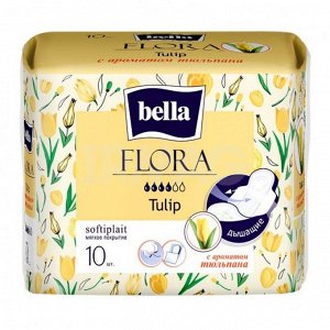 Прокладки гигиенические Bella Flora с ароматом тюльпана 10 шт