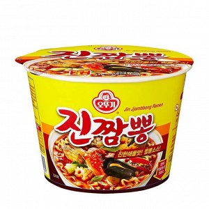 Лапша со вкусом морепродуктов (острая) "Jin Jjambbong Ramen" 115г