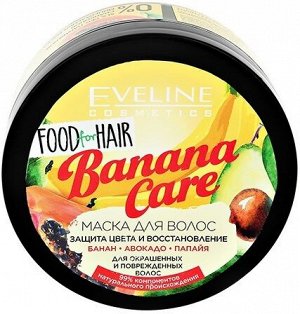 EVELINE BANANA CARE Маска для волос защита цвета и восстановление 500мл (*2*6)