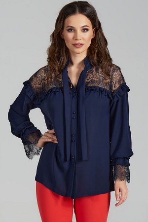 Блуза Teffi style 1473 синий