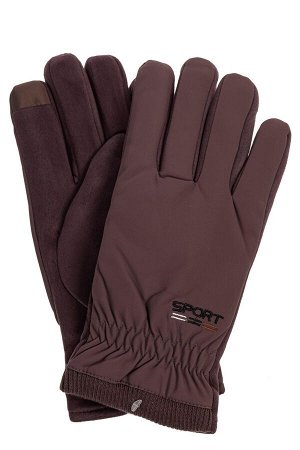 Утепленные перчатки мужские, цвет коричневый