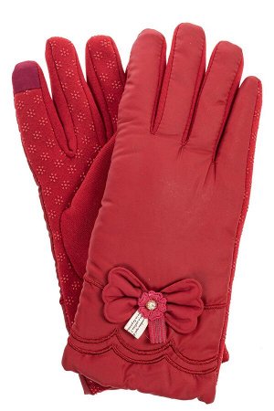 Классические перчатки женские, цвет красный
