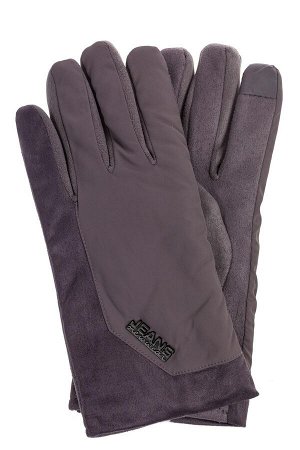 Утепленные перчатки мужские, цвет серый