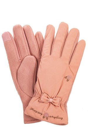 Теплые перчатки женские, цвет пыльная роза