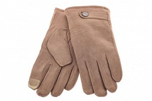 Классические зимние перчатки мужские, цвет бежевый