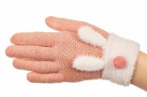 Вязаные перчатки женские с Touch Screen, цвет розовый