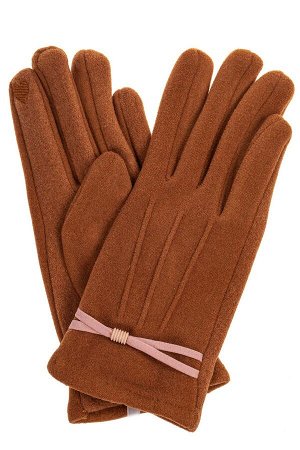 Классические перчатки женские хлопковые, цвет коричневый