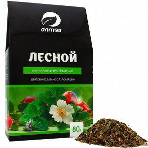 Натуральный травяной чай «Лесной», 80 гр.