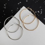 Серьги-кольца &quot;Классика&quot; d=5 см, цвет МИКС