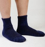 Носки из шерсти 70%  (35-37, синий)