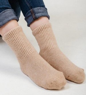 Носки шерстяные детские, шерсть 70 % (4, бежевый)