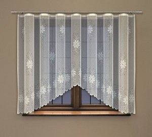 Готовые шторы арт.  242990/160, АСТРЫ, кремовая, размеры: 160 см высота х 300 см ширина, на универсальной ленте