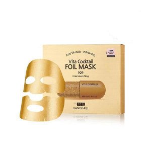 Маска фольгированная омолаживающая Banobagi Vita Cocktail Age Foil Mask 30 мл., ,