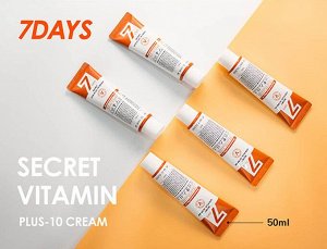 **Крем для выравнивания тона кожи MAY ISLAND 7 Days Secret Vita Plus - 10 Cream 50 мл. (Срок годности до 06.01.23 г)/единая цена, ,
